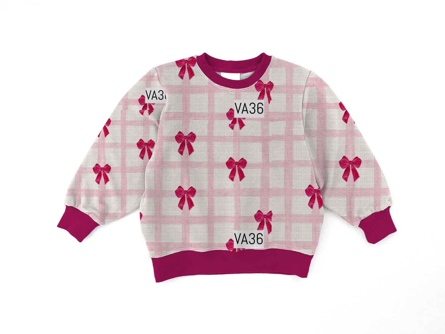 Pink bows Crewneck