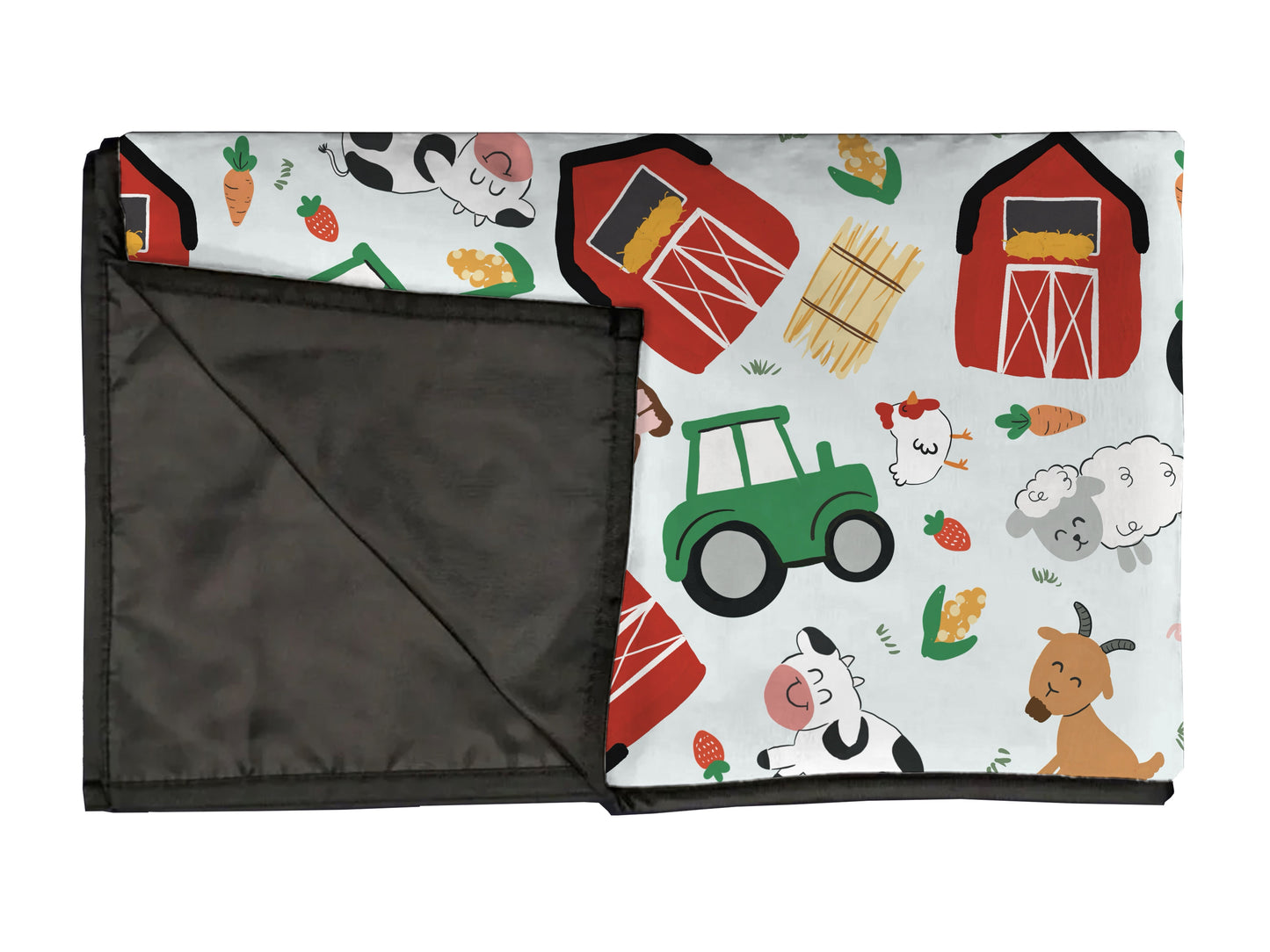 Farm friends playmat, swaddle, and blanket