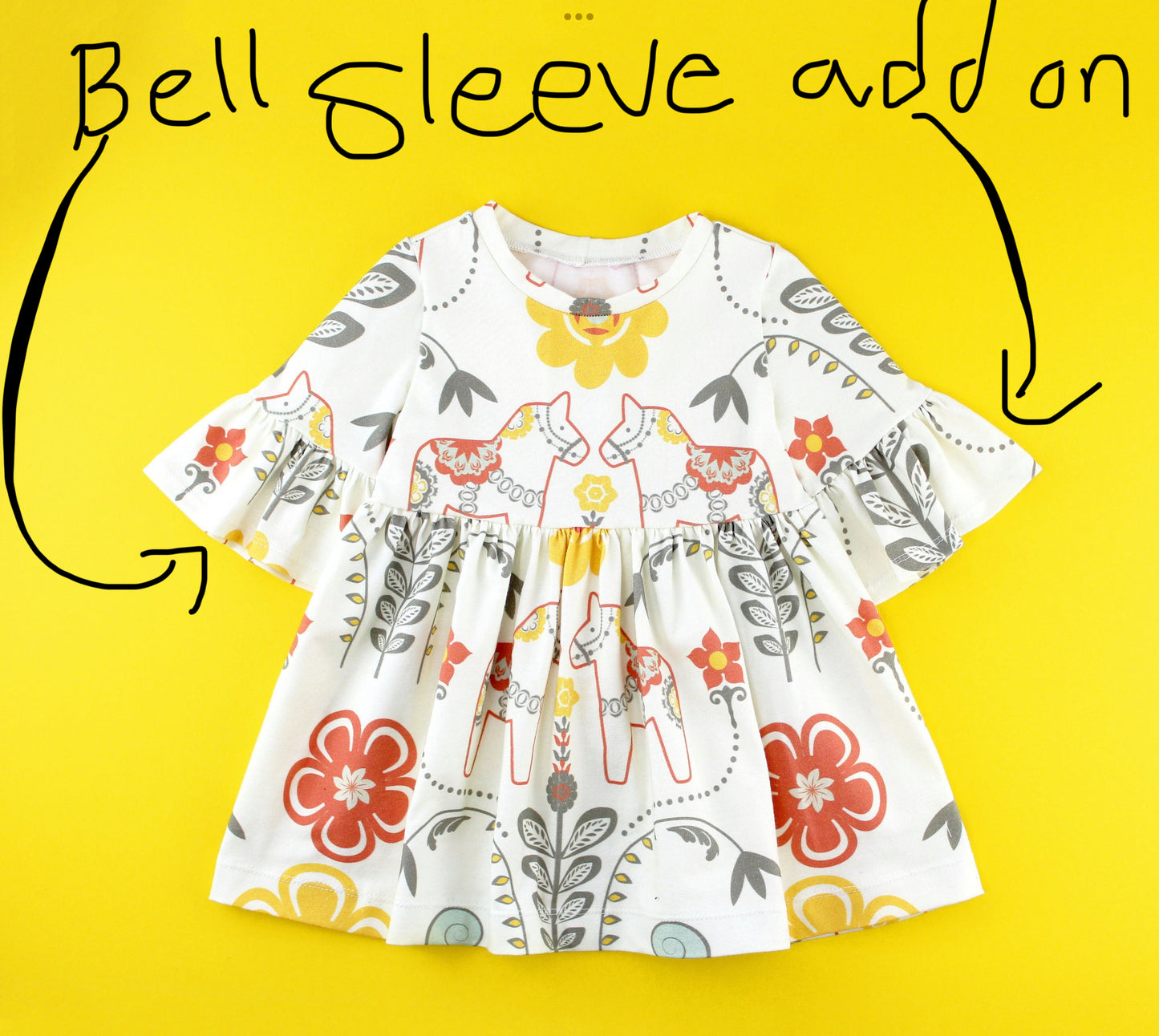 Rainbow check Bell dress