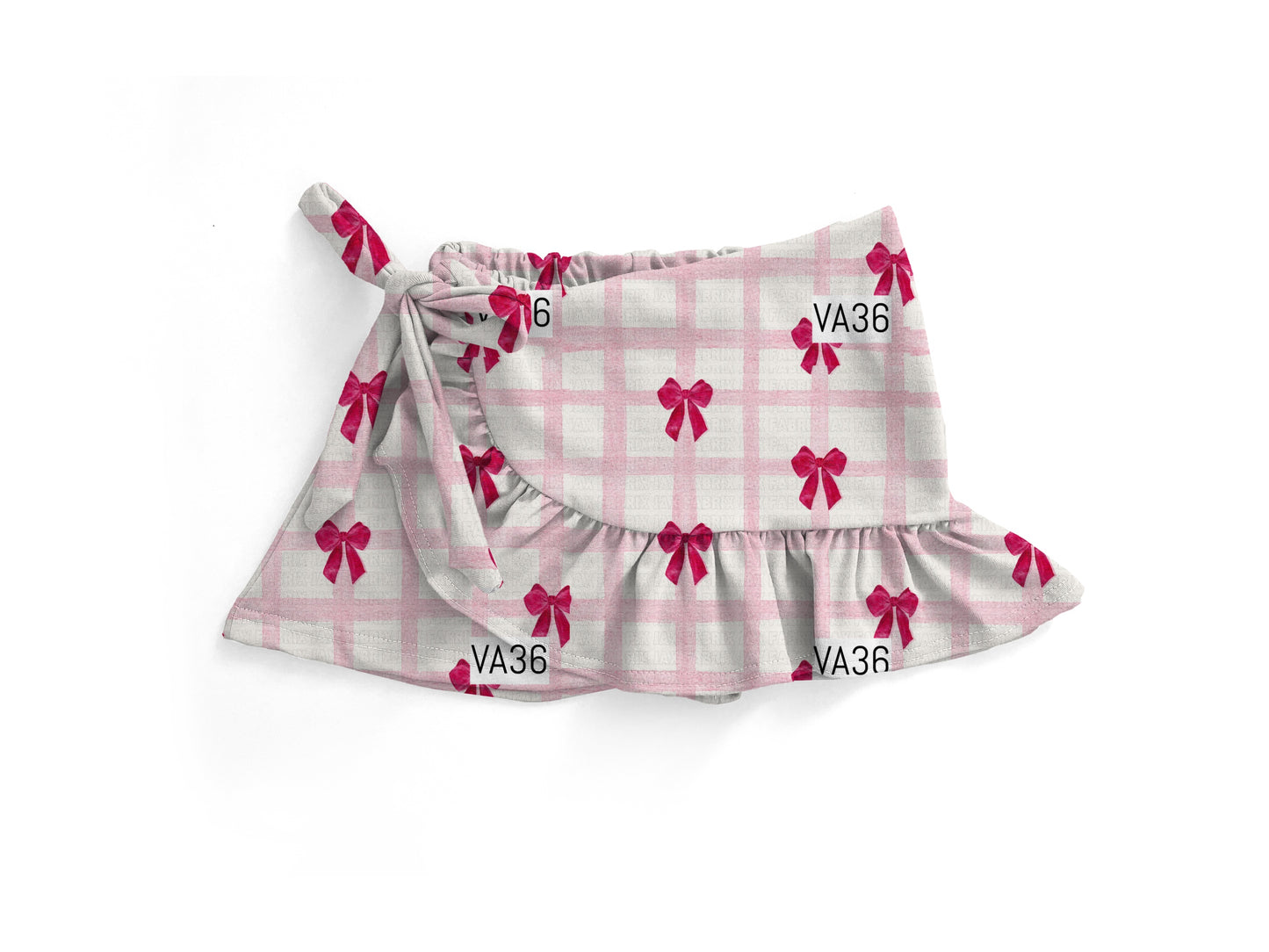 Pink bow ginger Skort