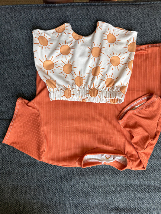 Boxy t and boy shorts