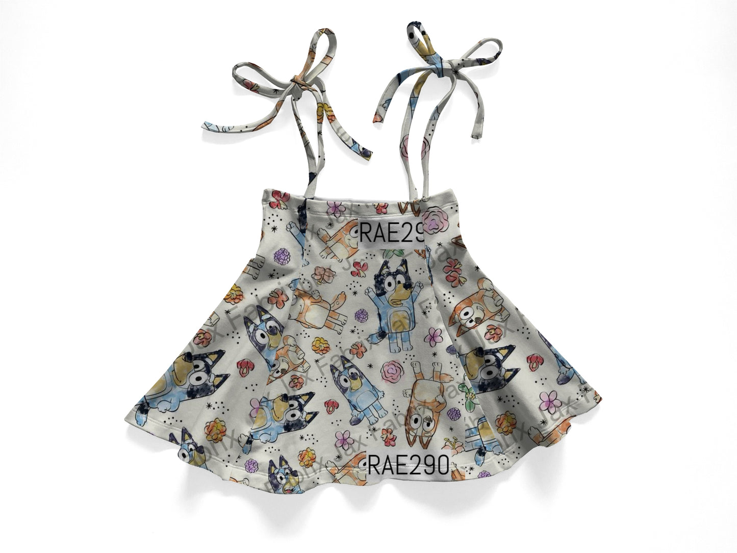 Sketchy dog tie skirt