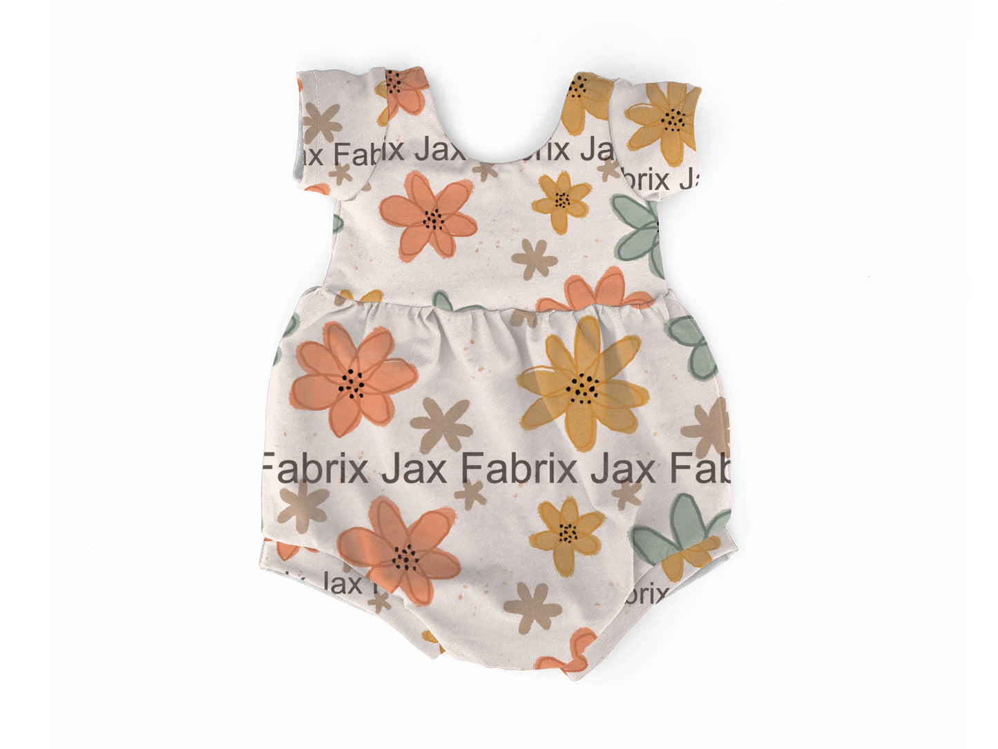 Flowers bubble romper