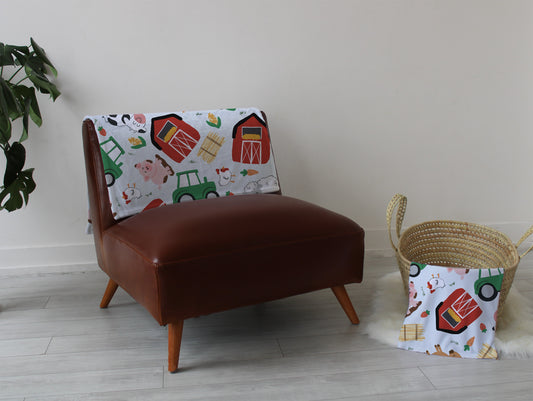 Farm friends playmat, swaddle, and blanket