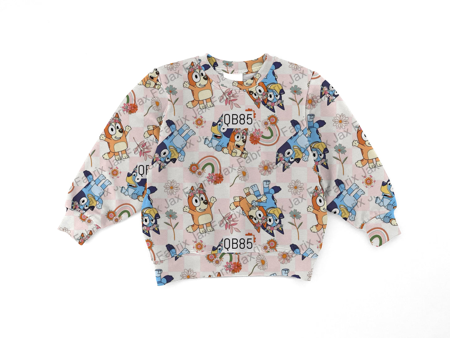 Rainbow check Crewneck