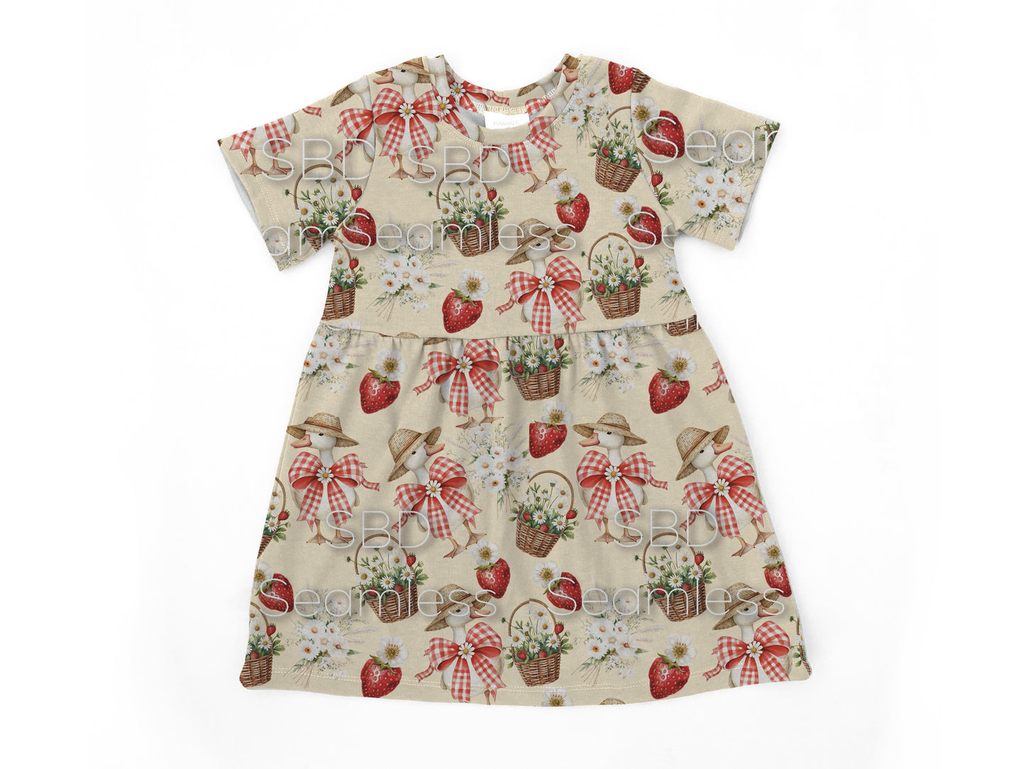 Strawberry goose Bell dress