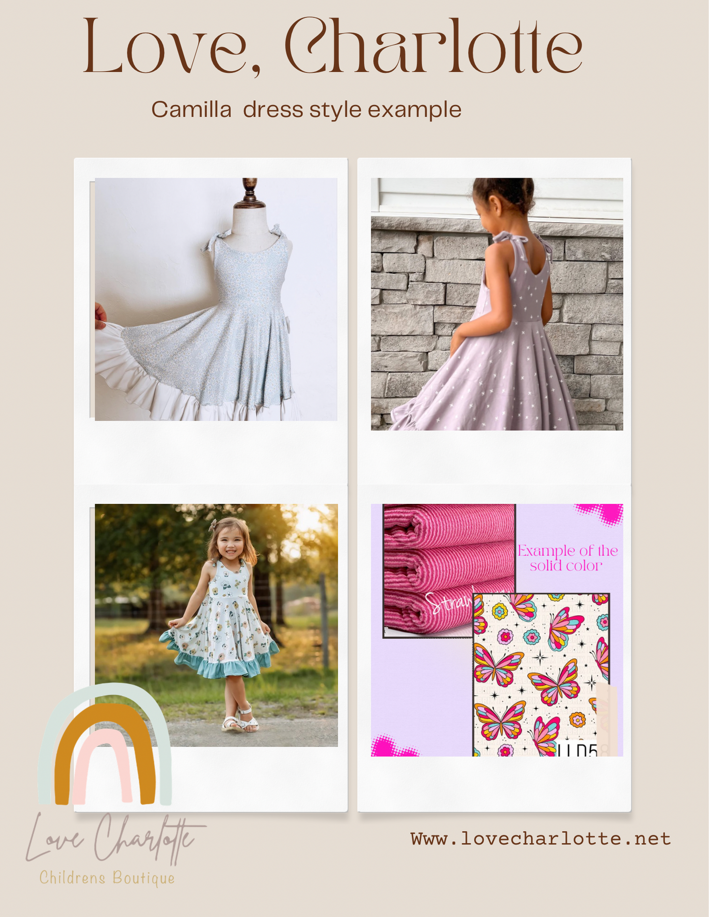 Butterfly Camilla dress