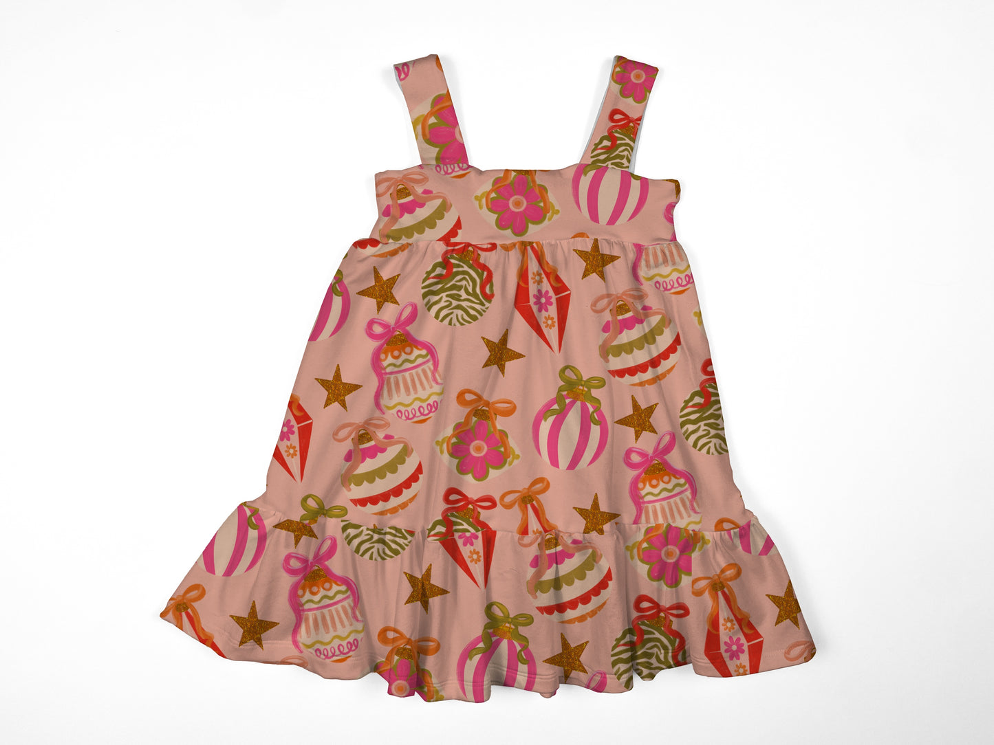 Pink ornaments ivy dress