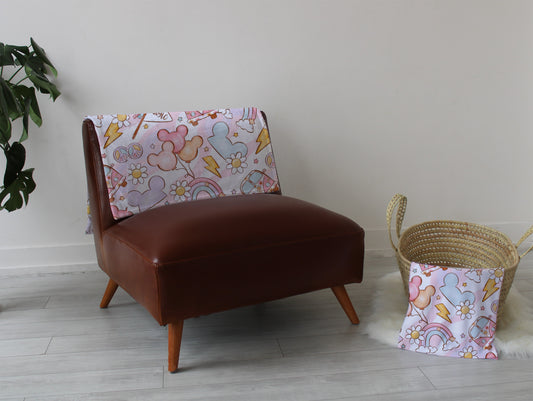 Magic park playmat, swaddle, and blanket