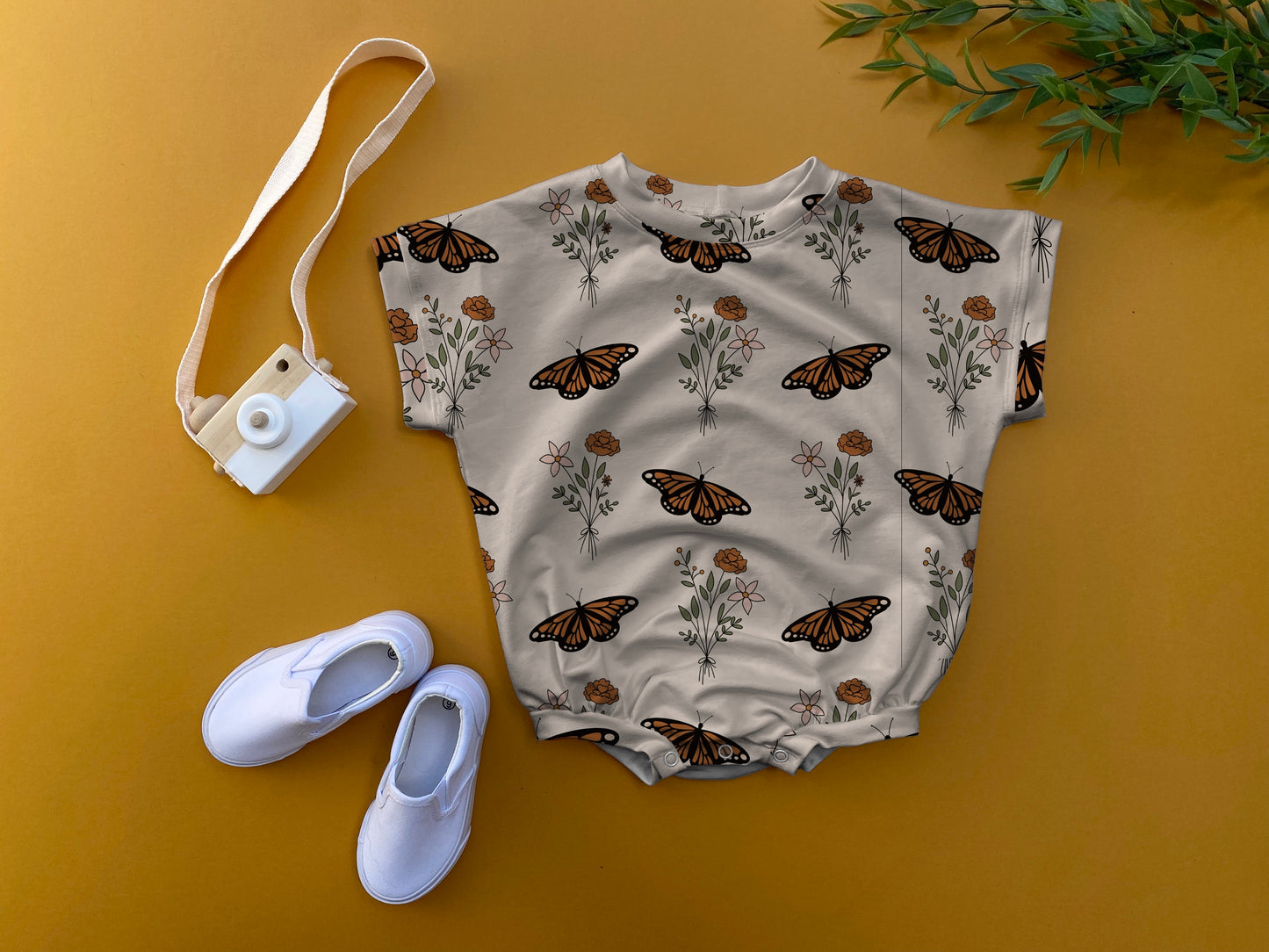 Butterfly oversized romper