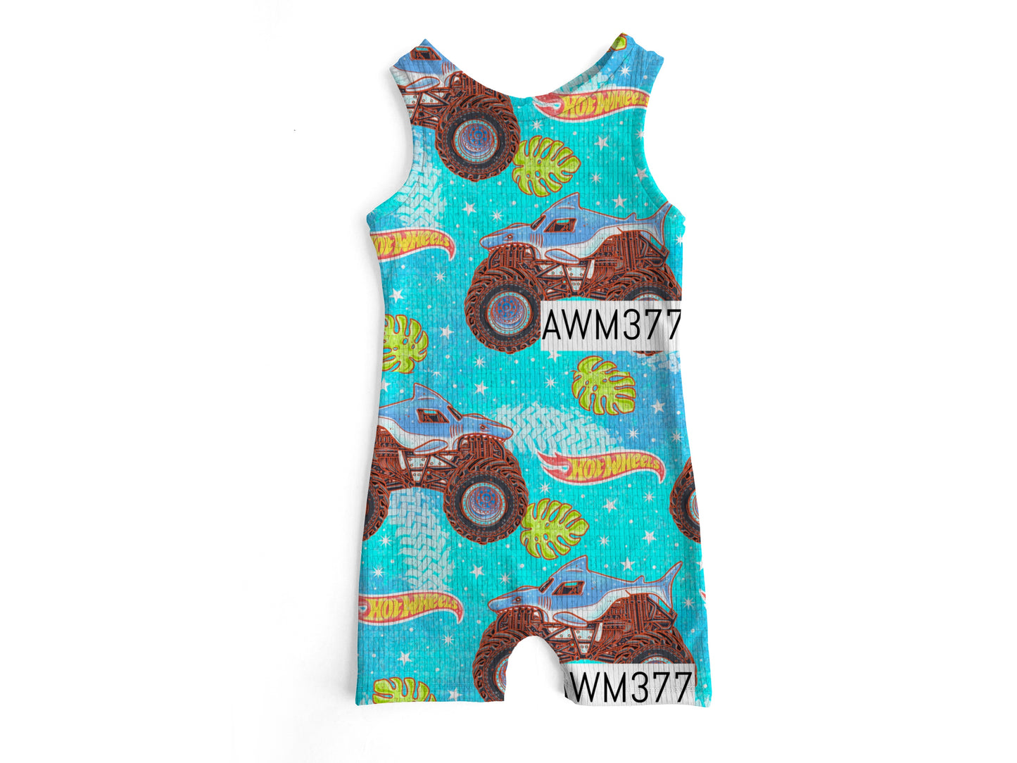Shark truck Ollie romper