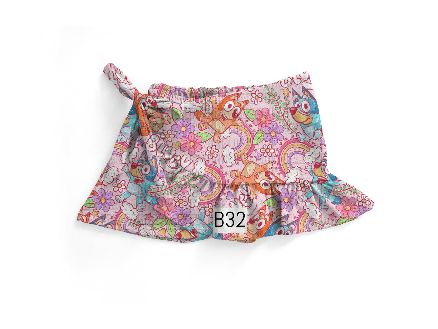 Pink rainbow ginger Skort