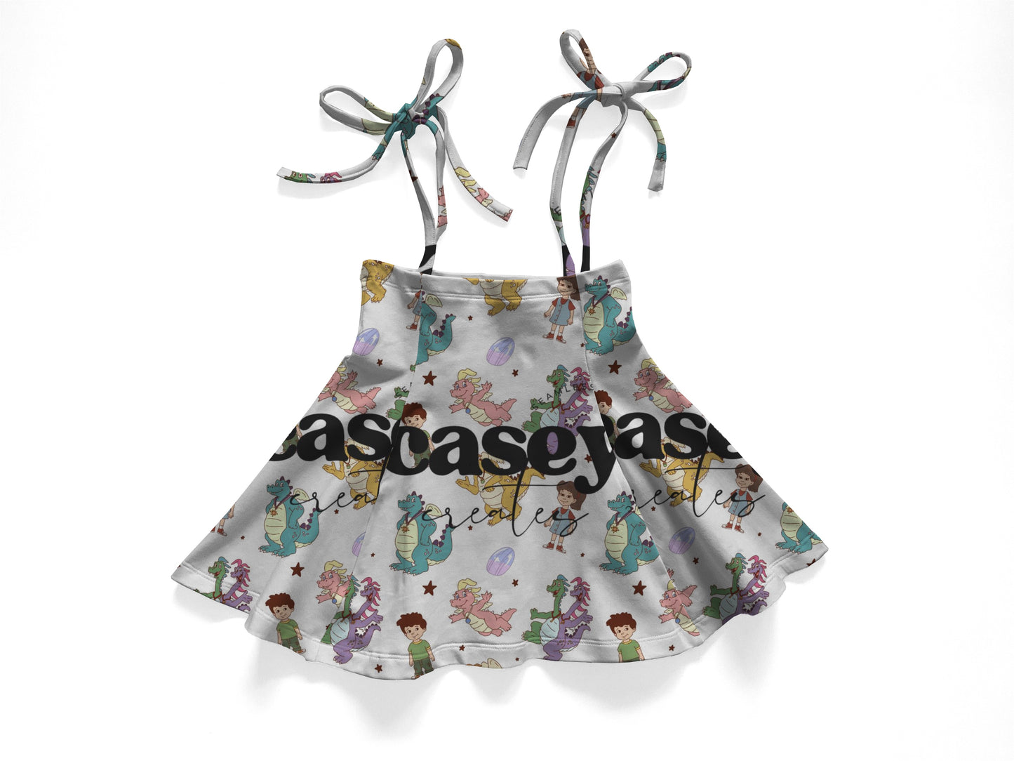 Dragon tails tie skirt