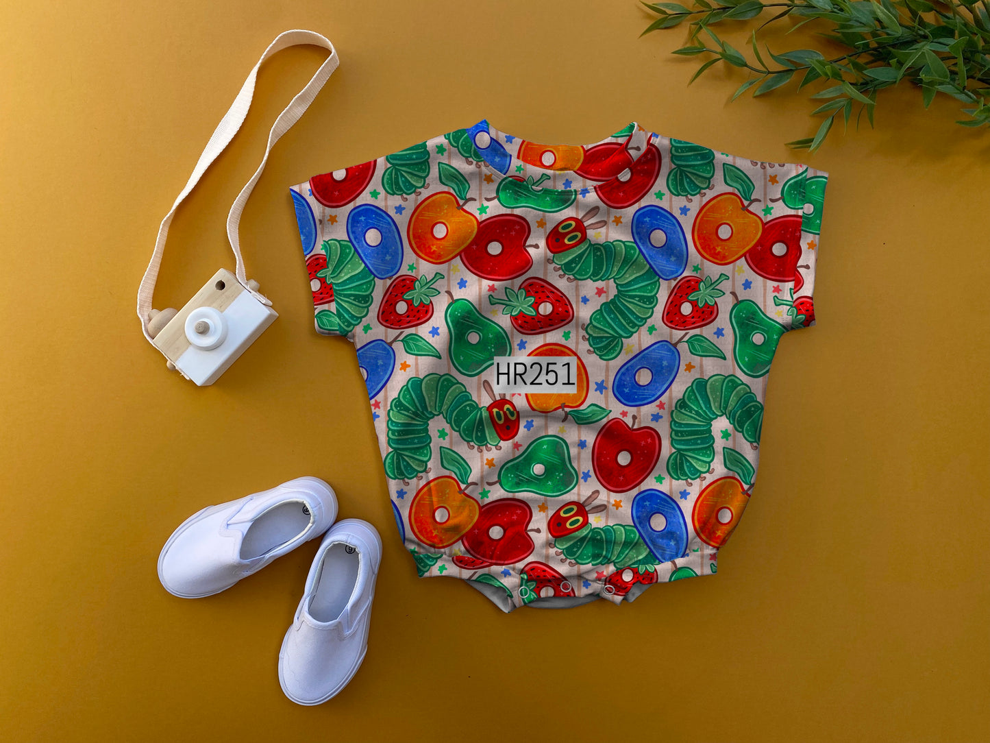 Hungry caterpillars oversized romper