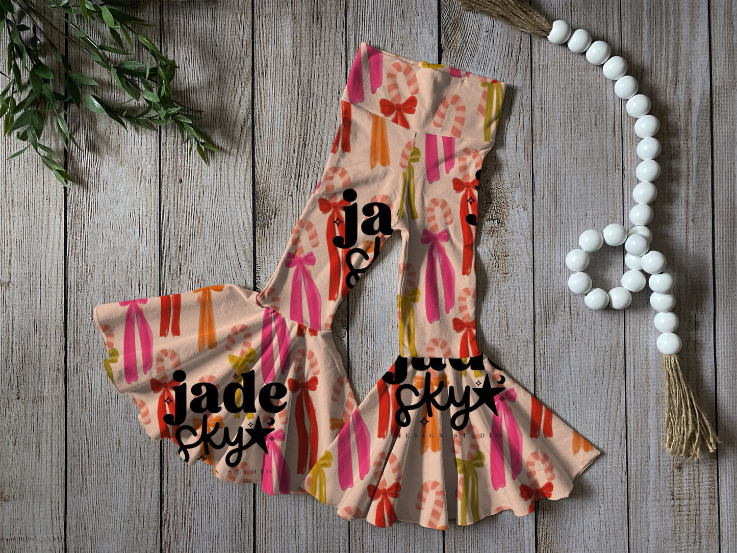 Candy cane bell bottoms