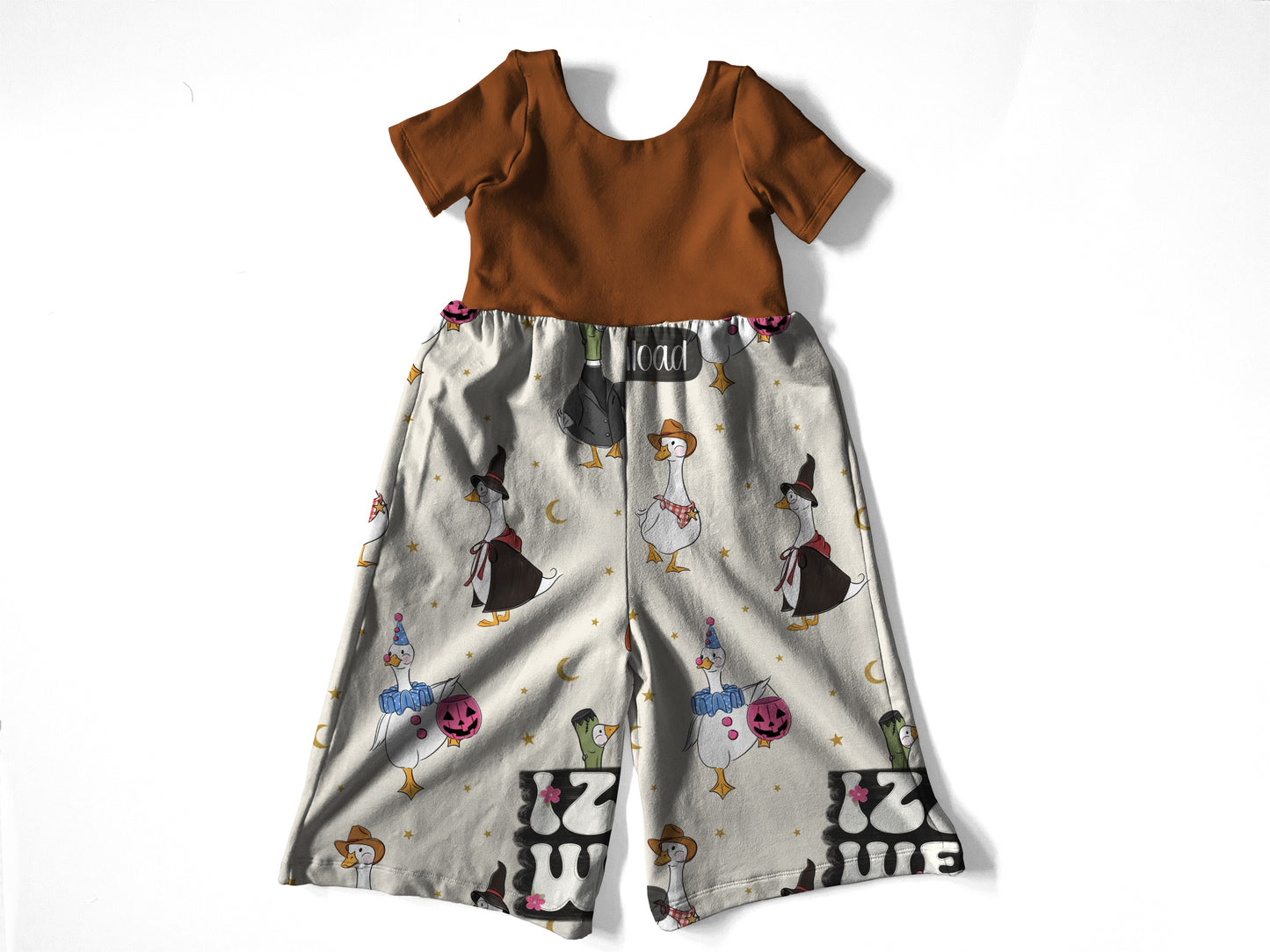 Cute goose Autumn romper