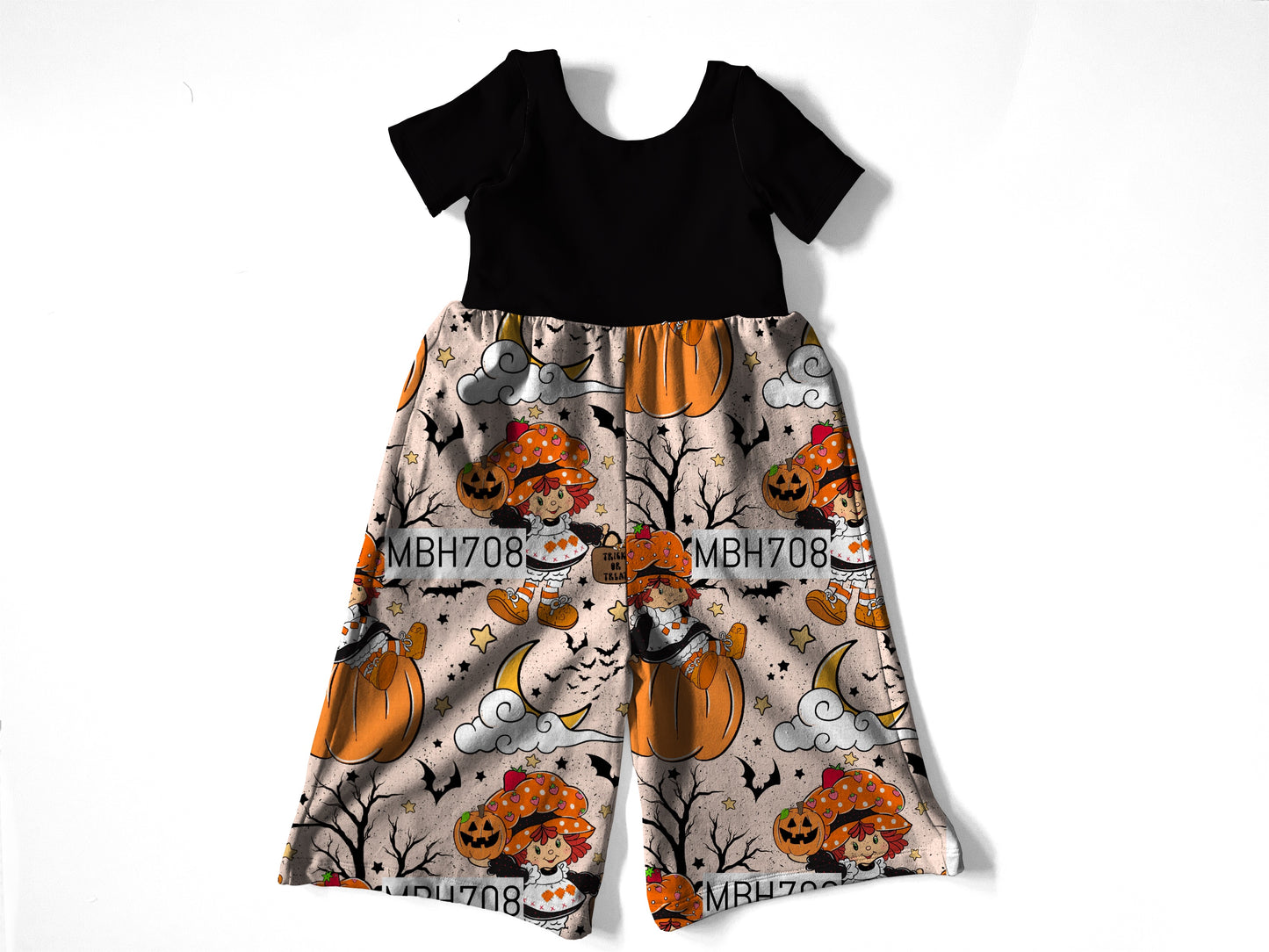 Pumpkin shortcake Autumn romper