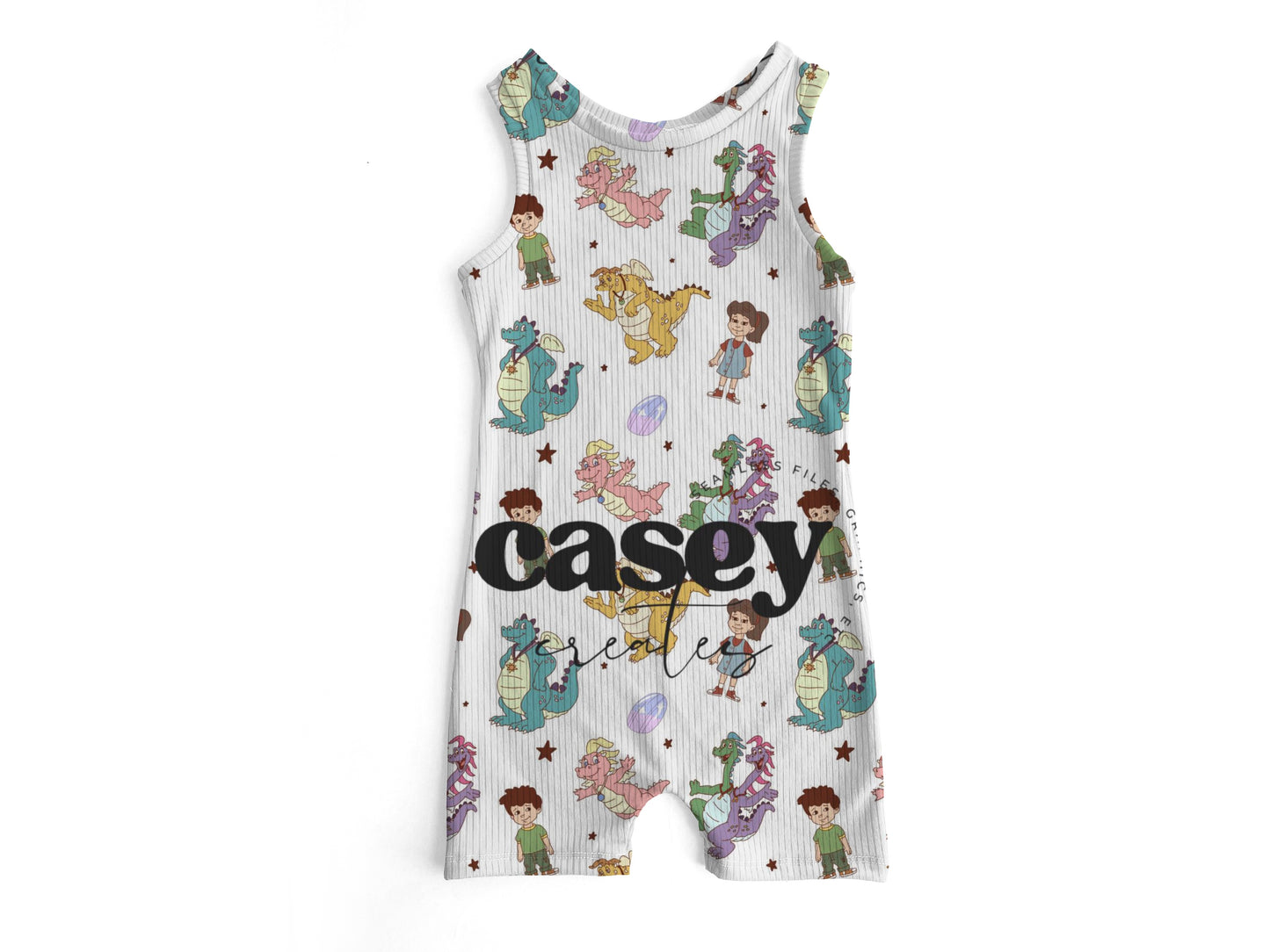 Dragon tails Ollie romper