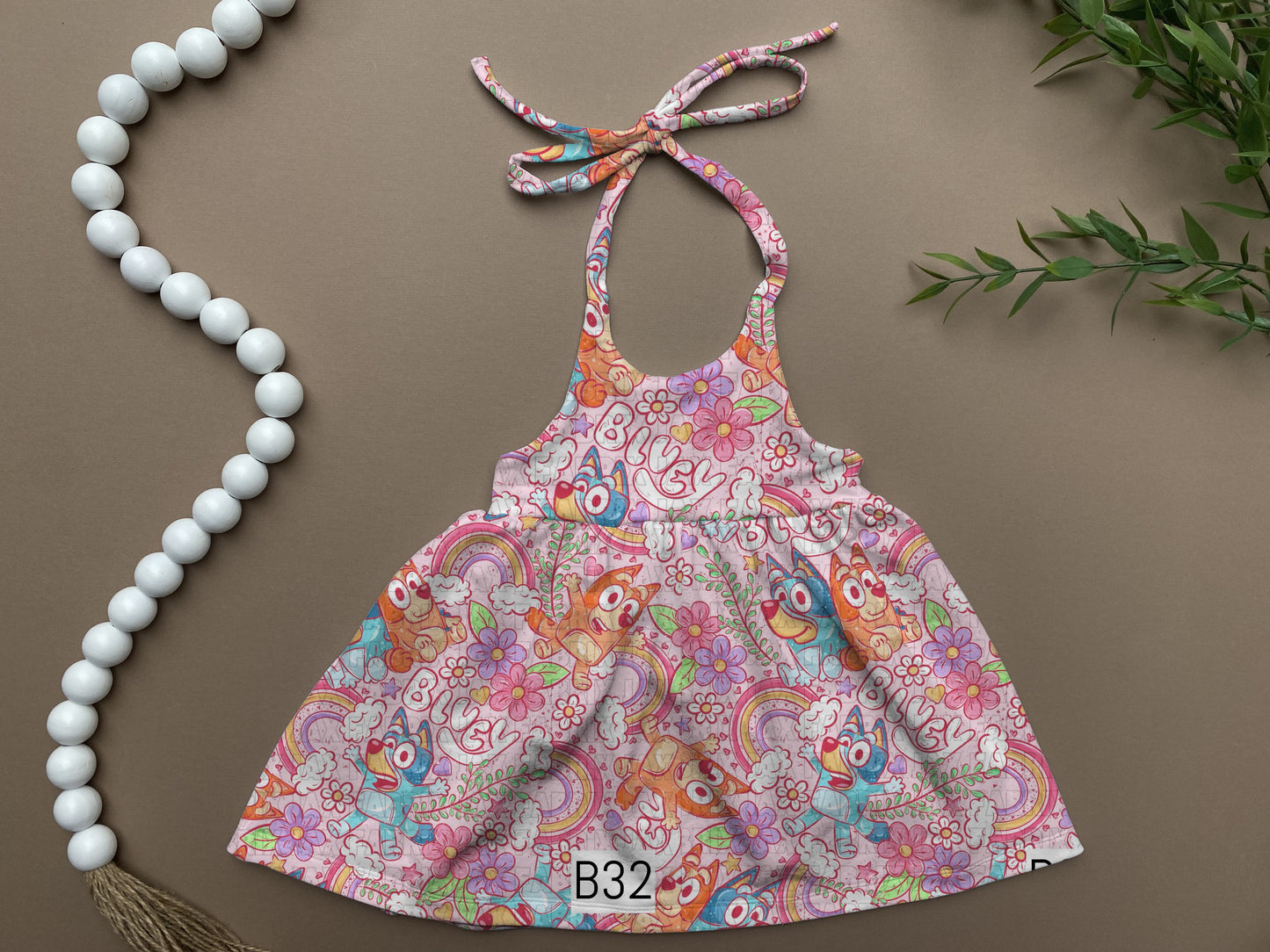 Pink rainbow Clementine dress