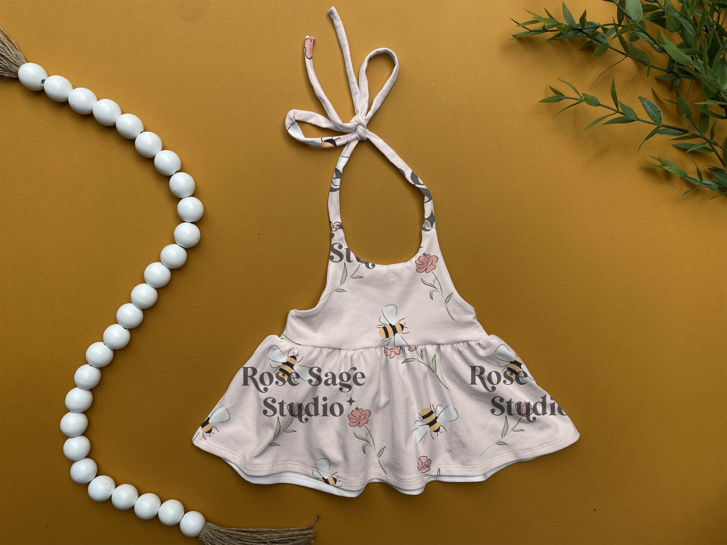 Little bees Clementine top