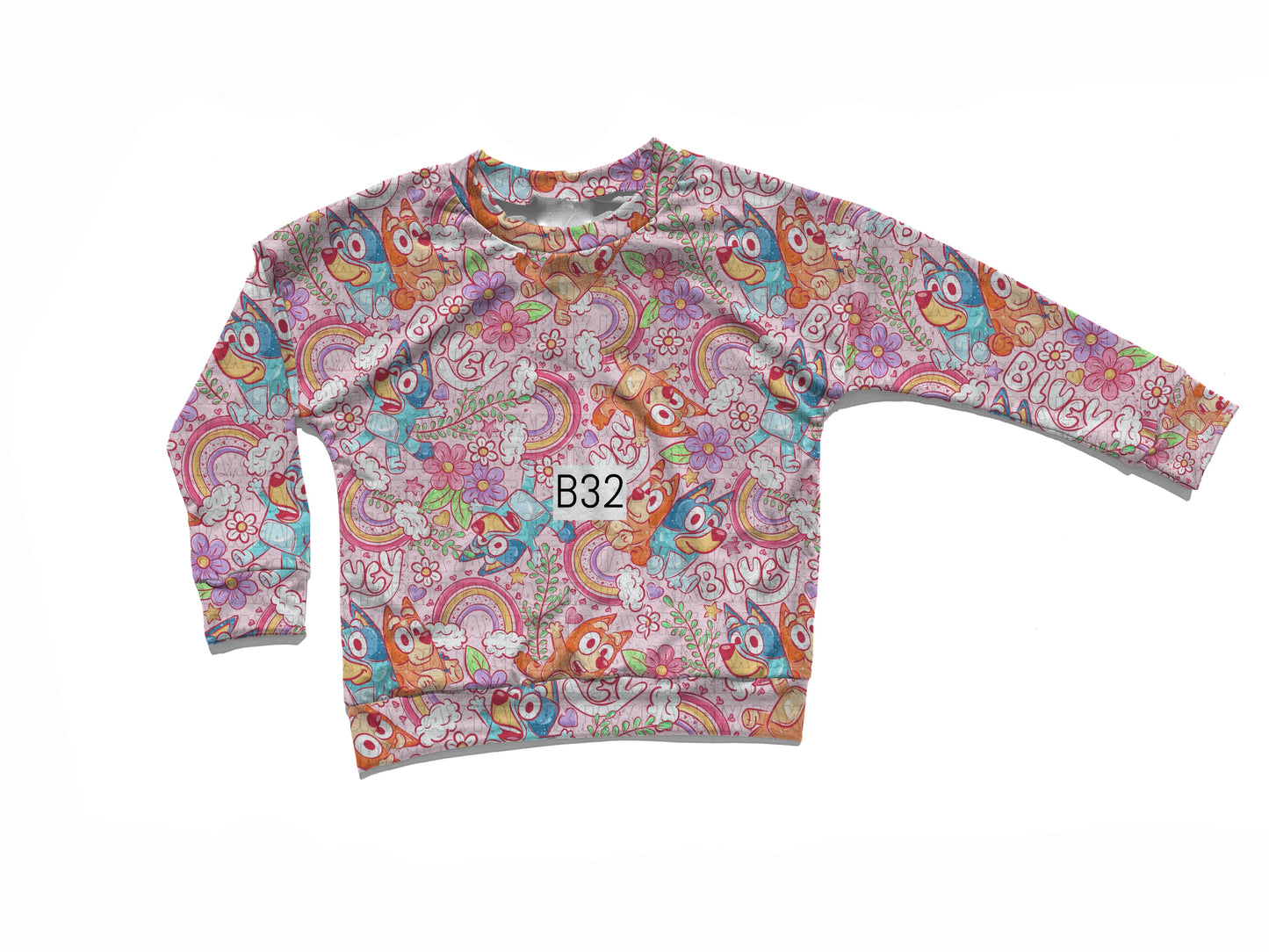 Pink rainbow Dolman top