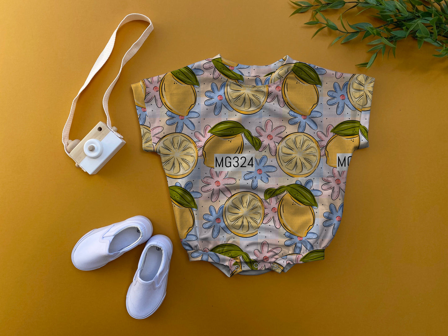 Lemon oversized romper