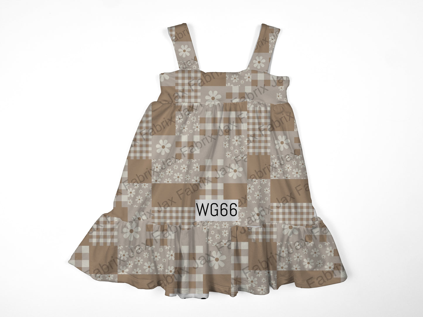 Beige patchwork ivy dress