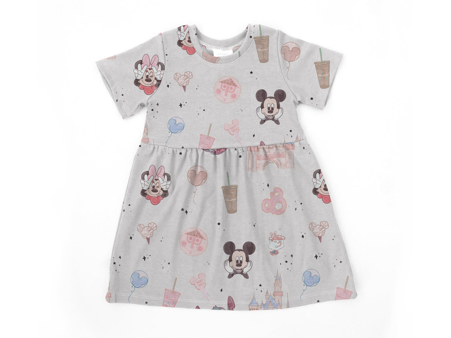 Pals in pink Bell dress