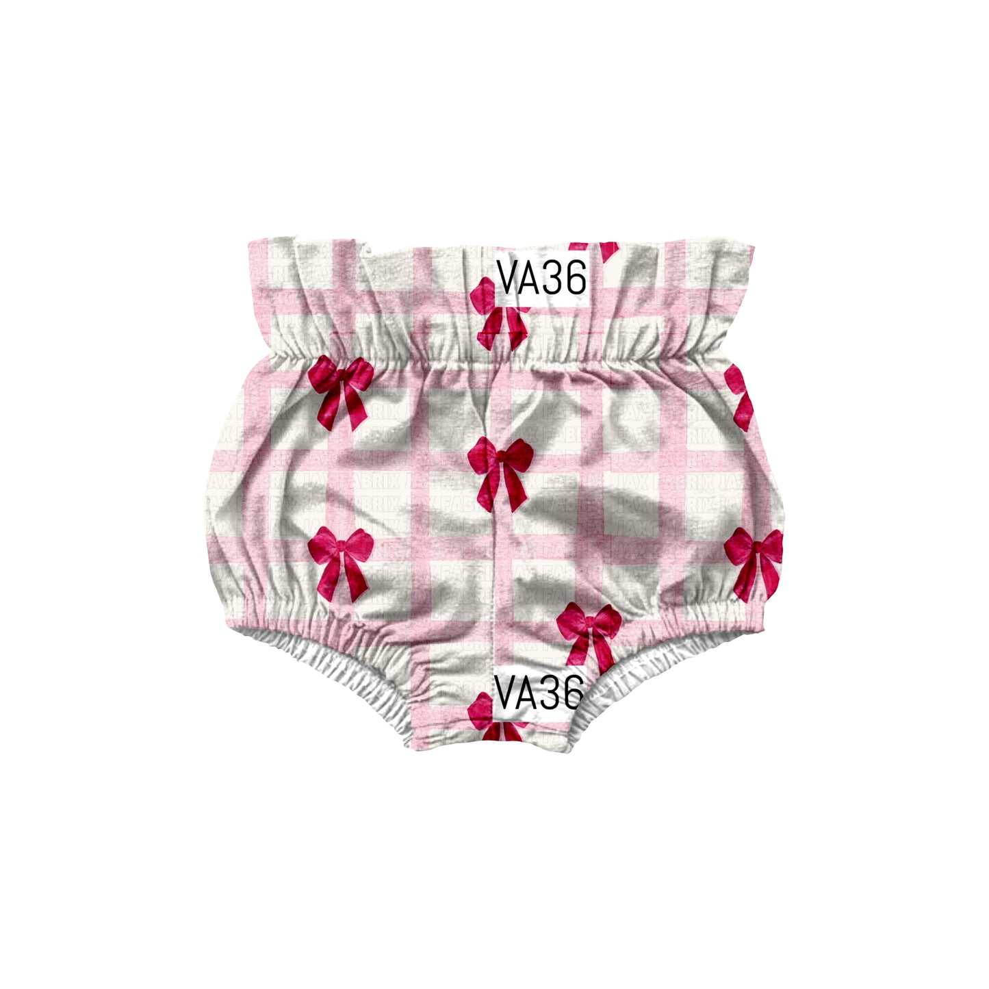 Pink bows paper bag bloomers