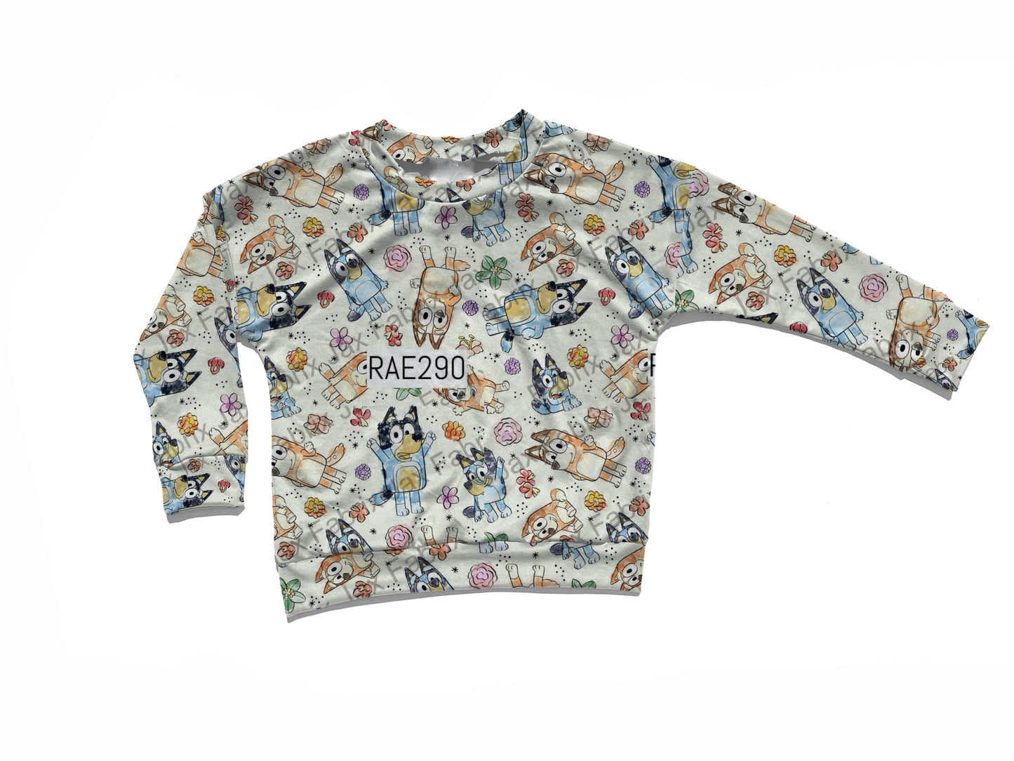 Sketch dog Dolman top