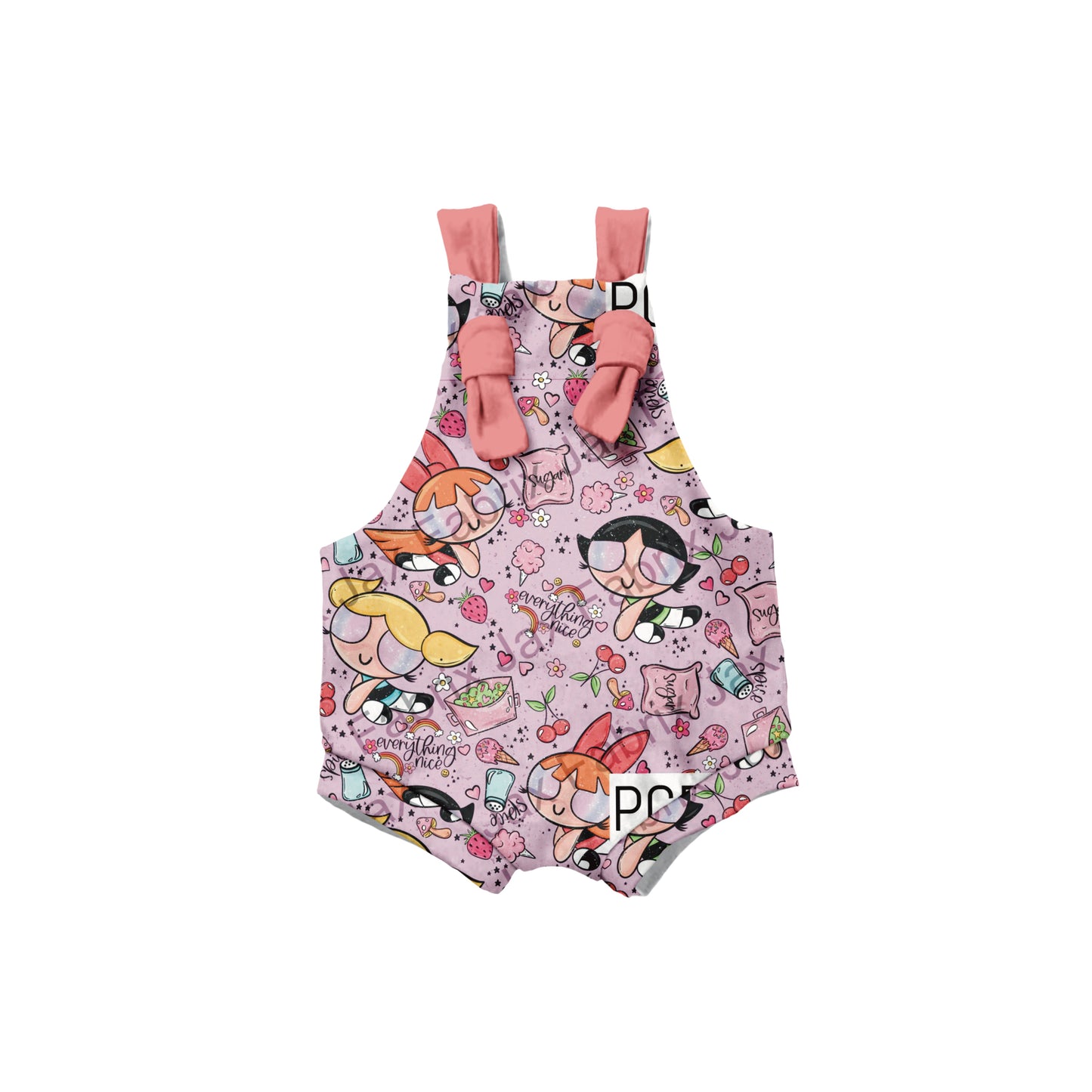Sugar spice everything nice Overalls ( pant length option in listing)