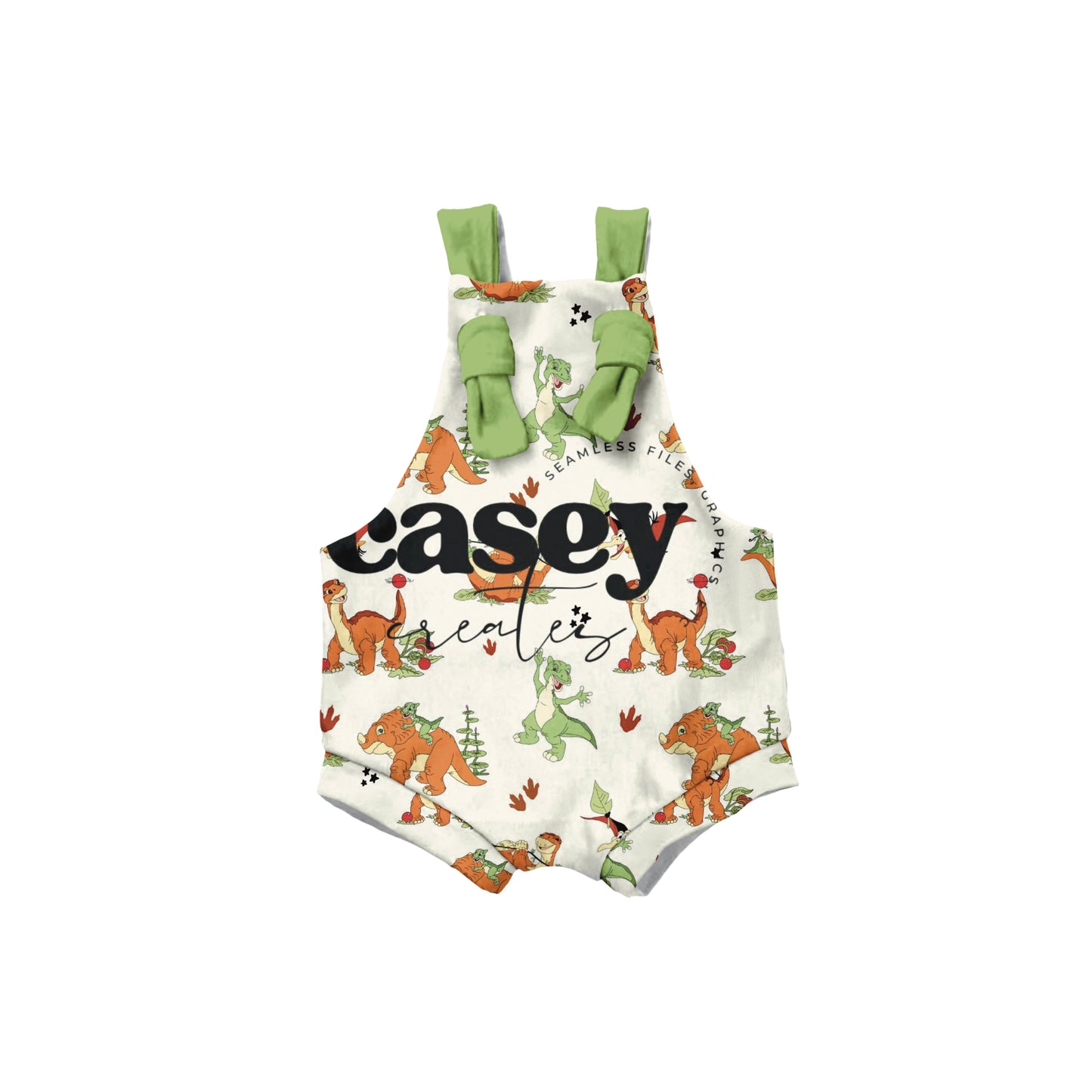 Dino Overalls ( pant length option in listing)