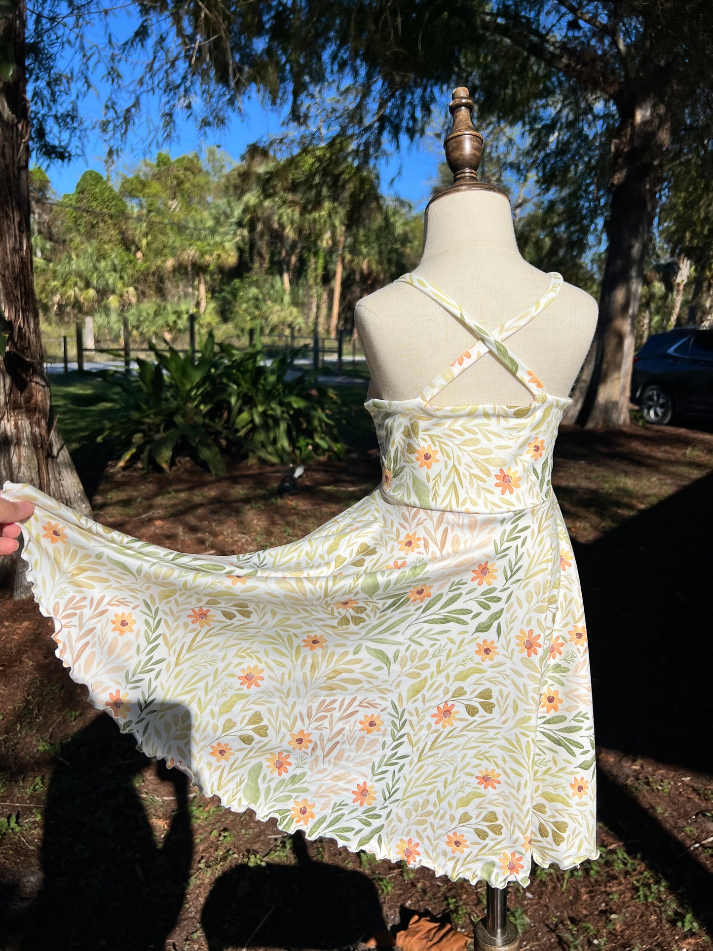 5t cross back dress