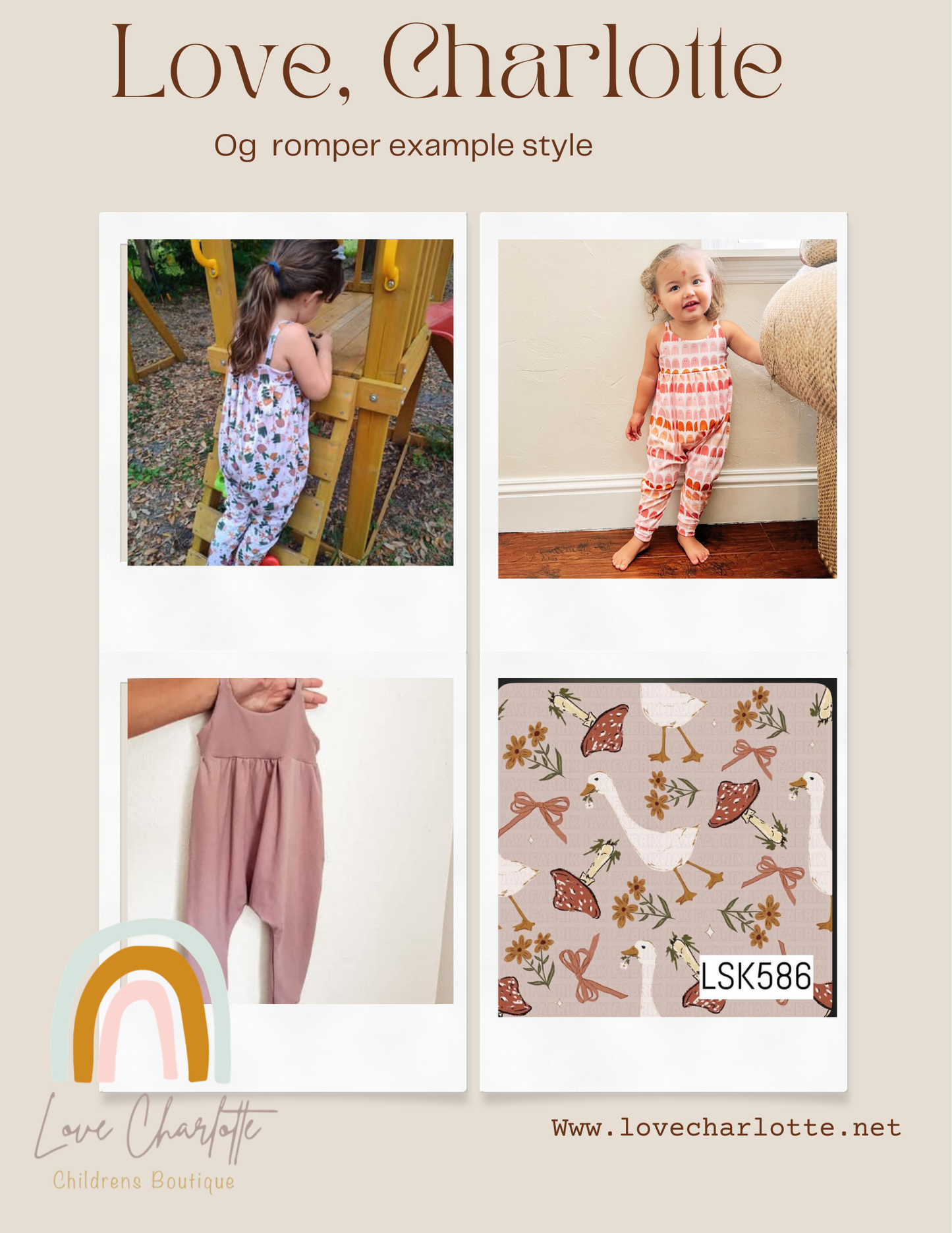 Mushroom Goose og romper