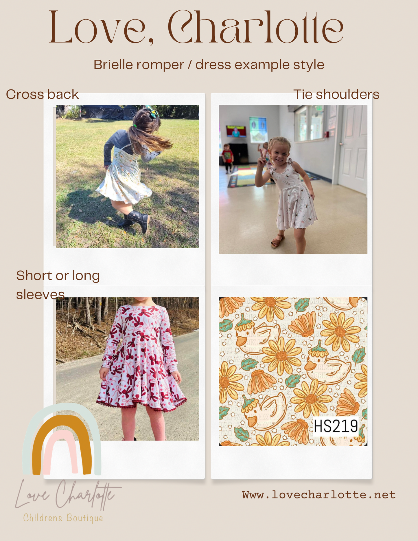 Bloom Goose brielle ( romper or dress)