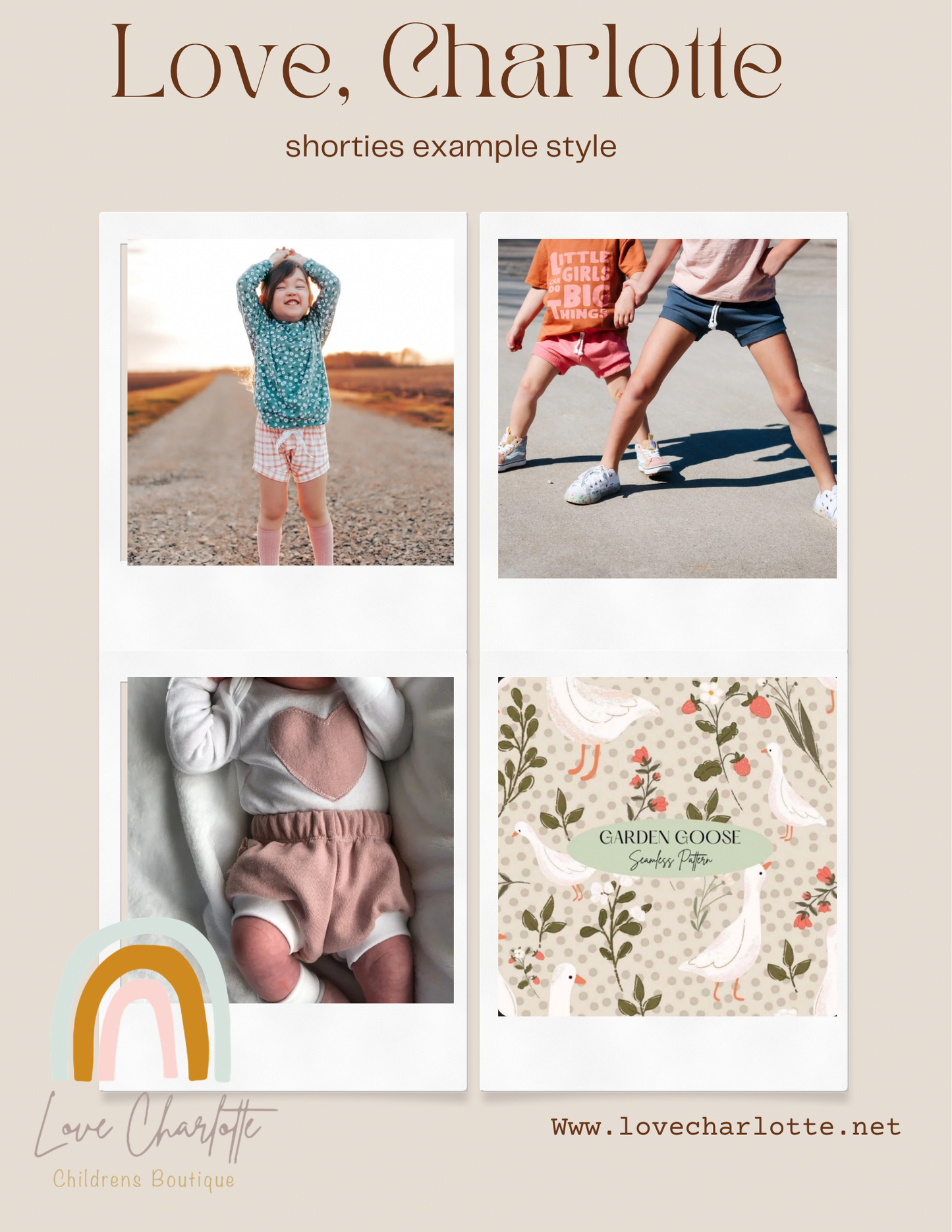 Neutral Goose shorties