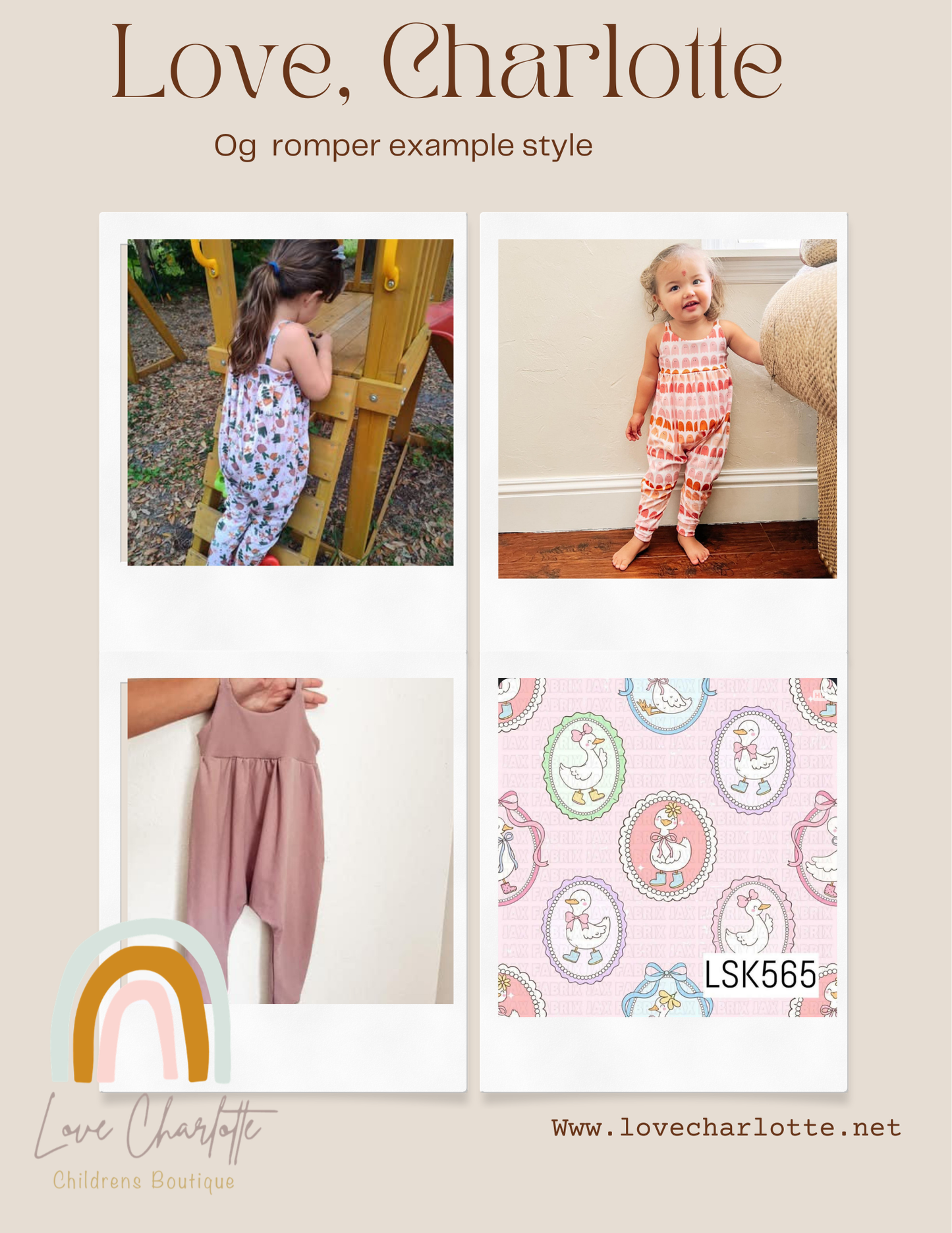 Goose boots og romper