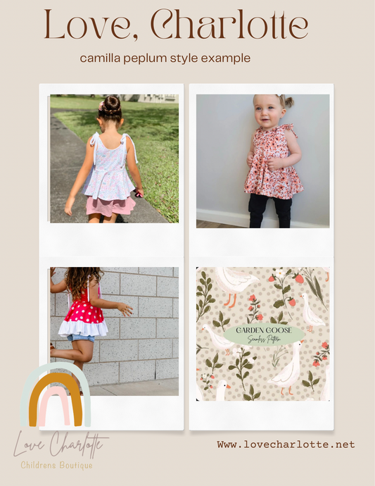 Neutral goose Camilla dress or peplum