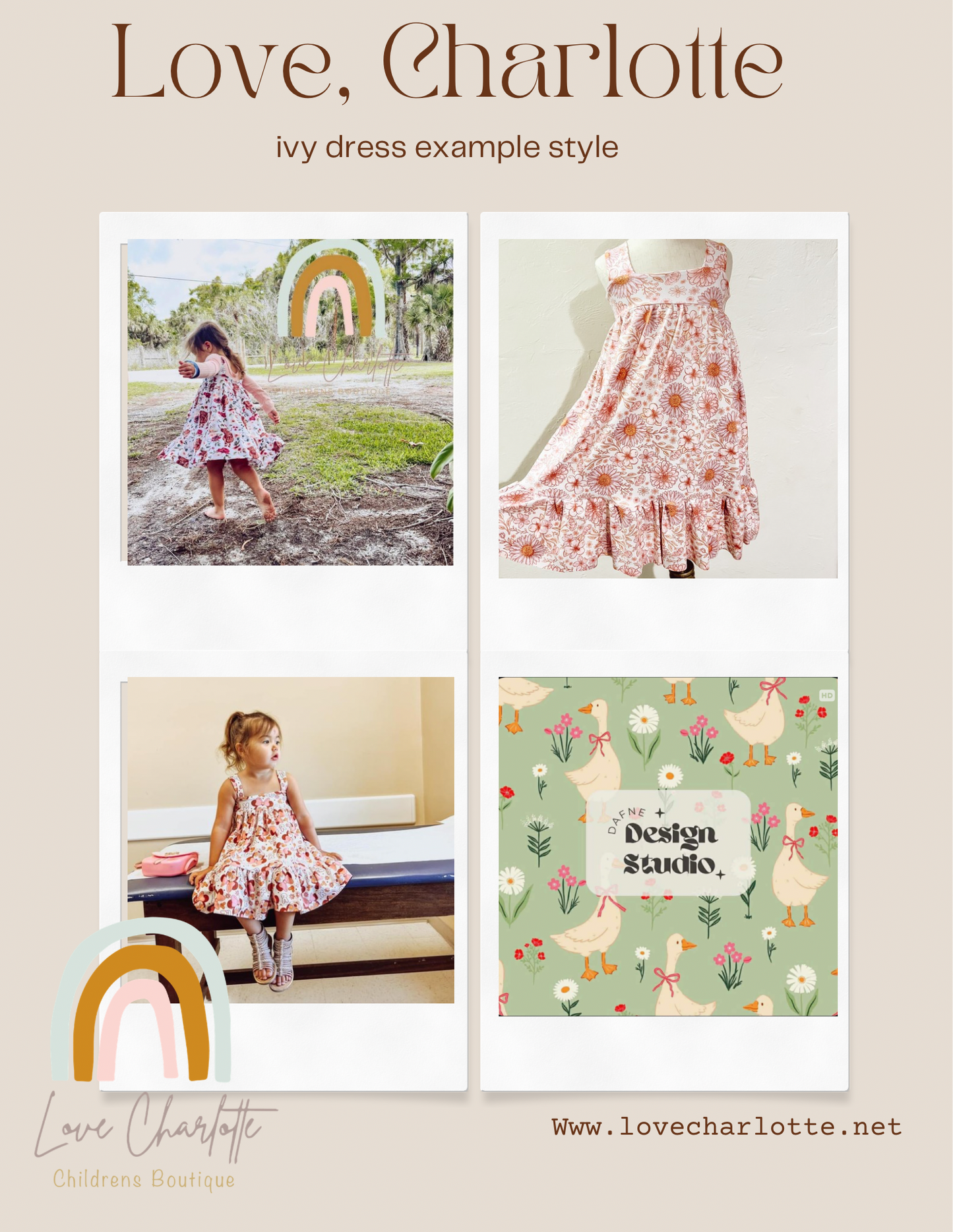 Green goose ivy dress