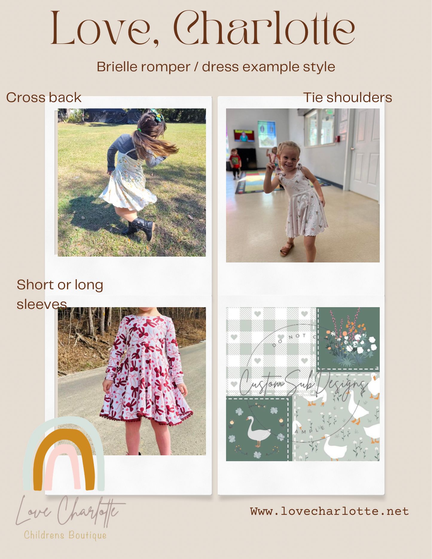 Patchwork Goose brielle ( romper or dress)