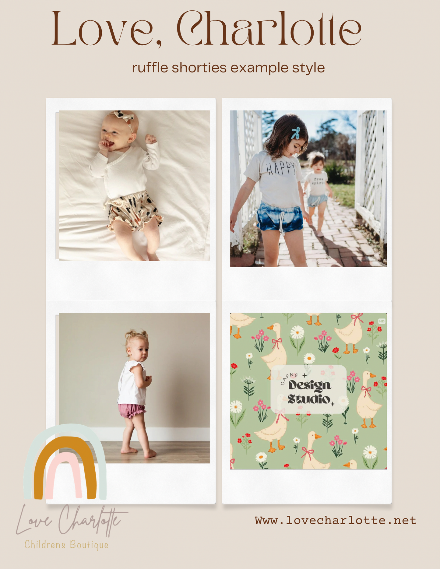 Green goose Ruffle shorties