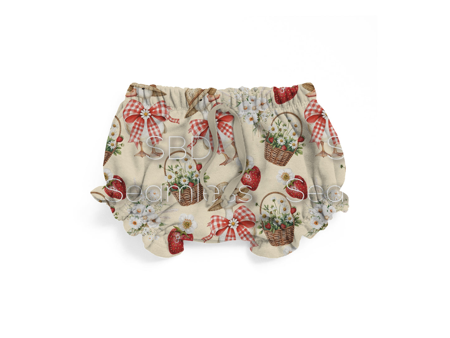 Strawberry goose Ruffle shorties