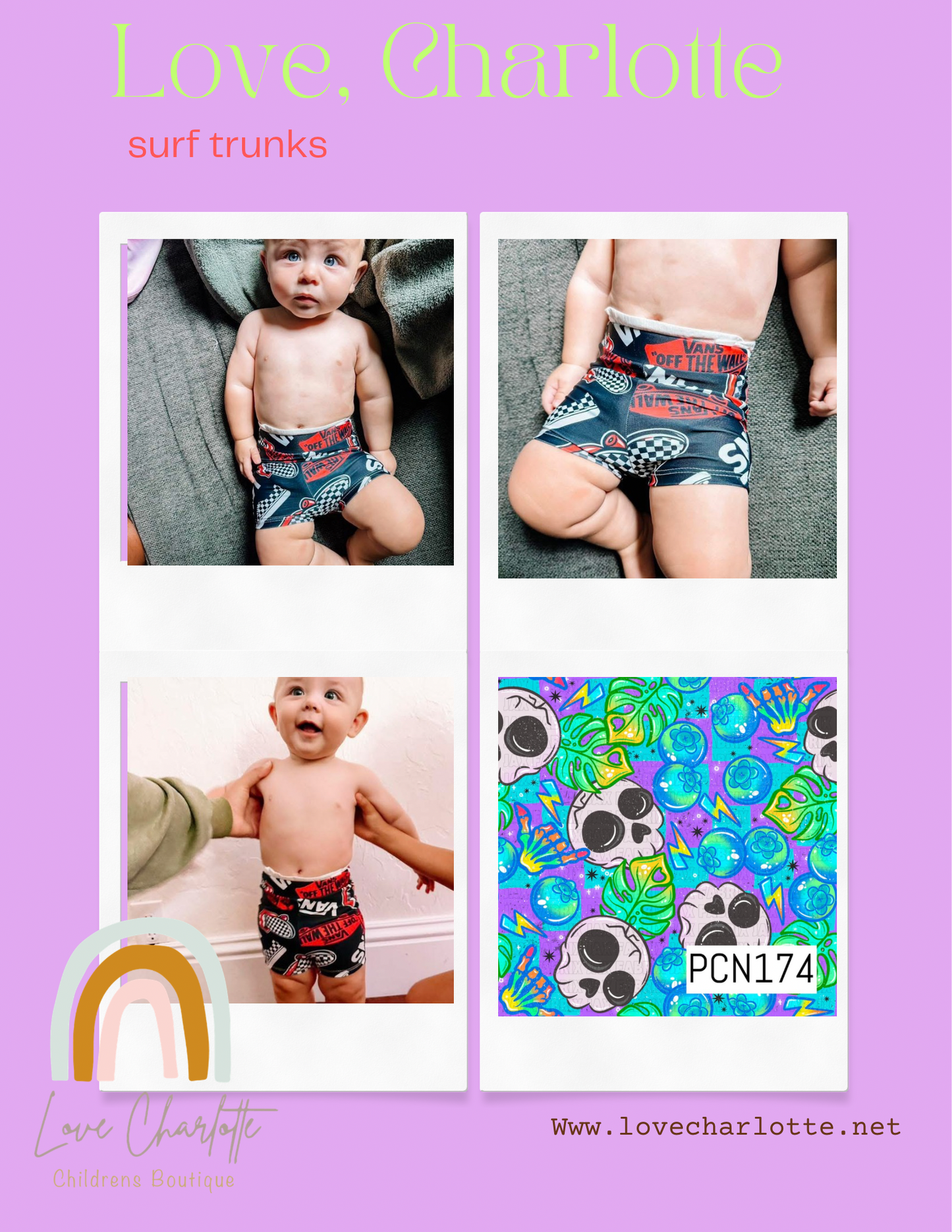 Blueberry boy SURF TRUNKS