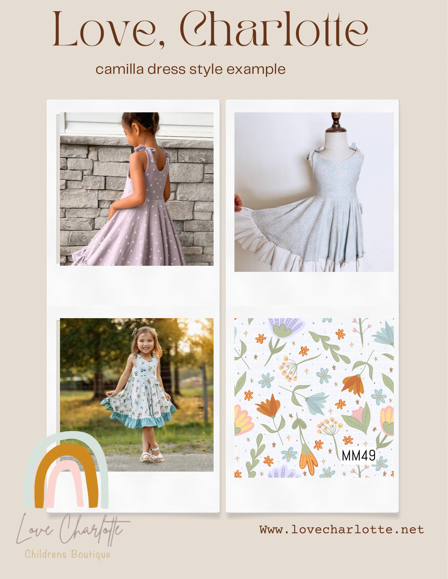 Flower stand Camilla dress