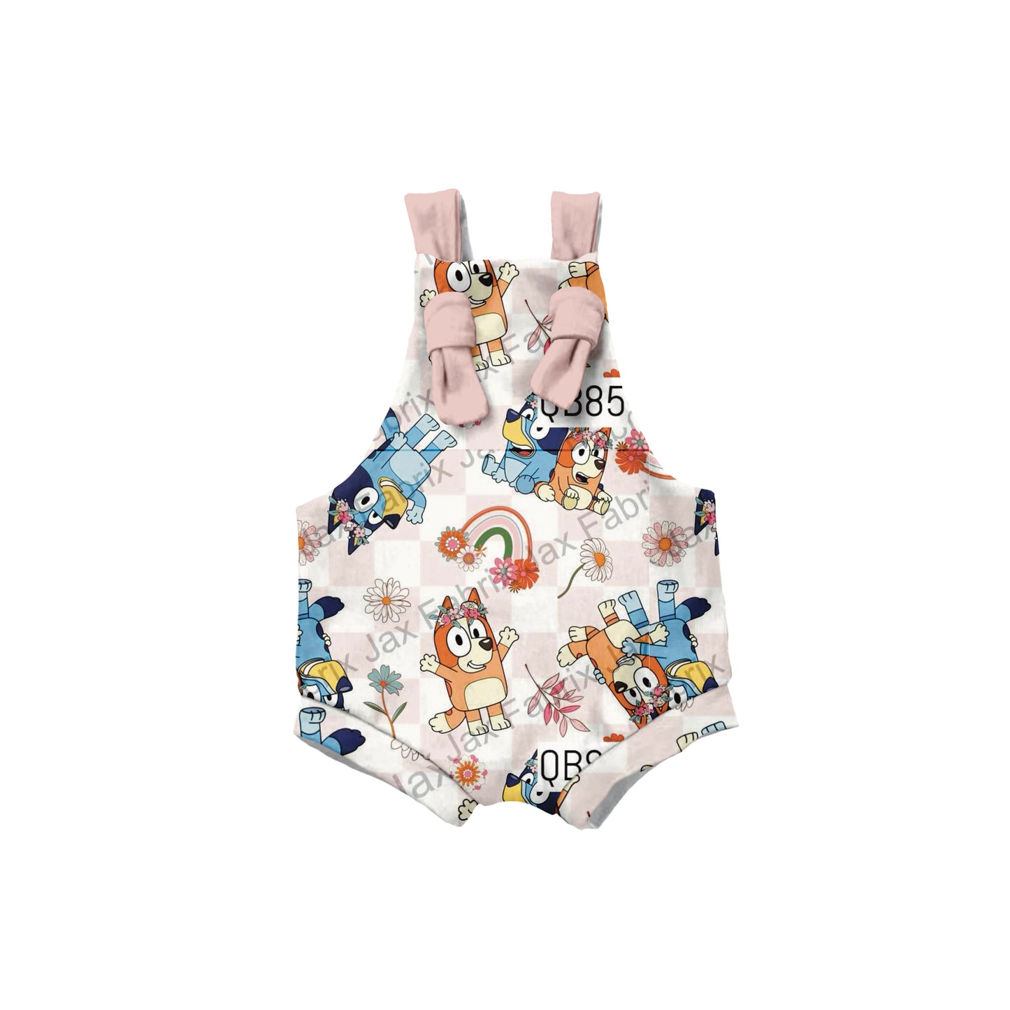 Rainbow check Overalls ( pant length option in listing)