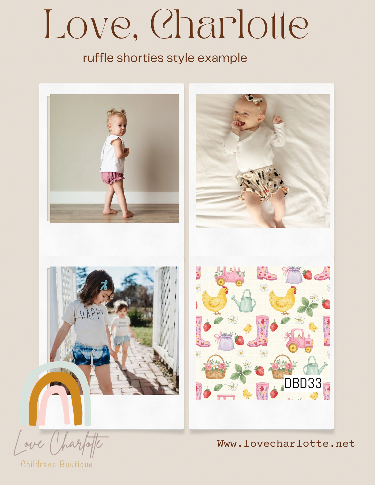 Market vibes Ruffle shorties