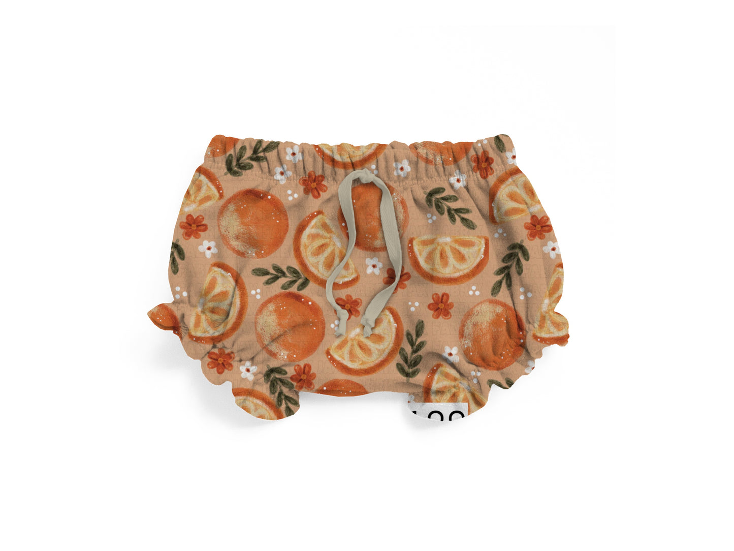 Orange Ruffle shorties
