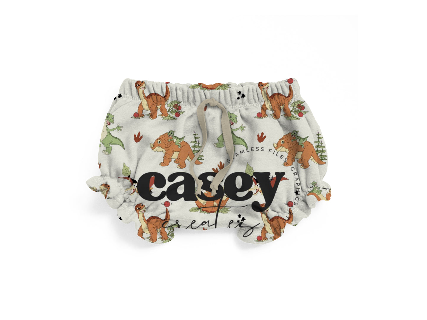 Dino Ruffle shorties