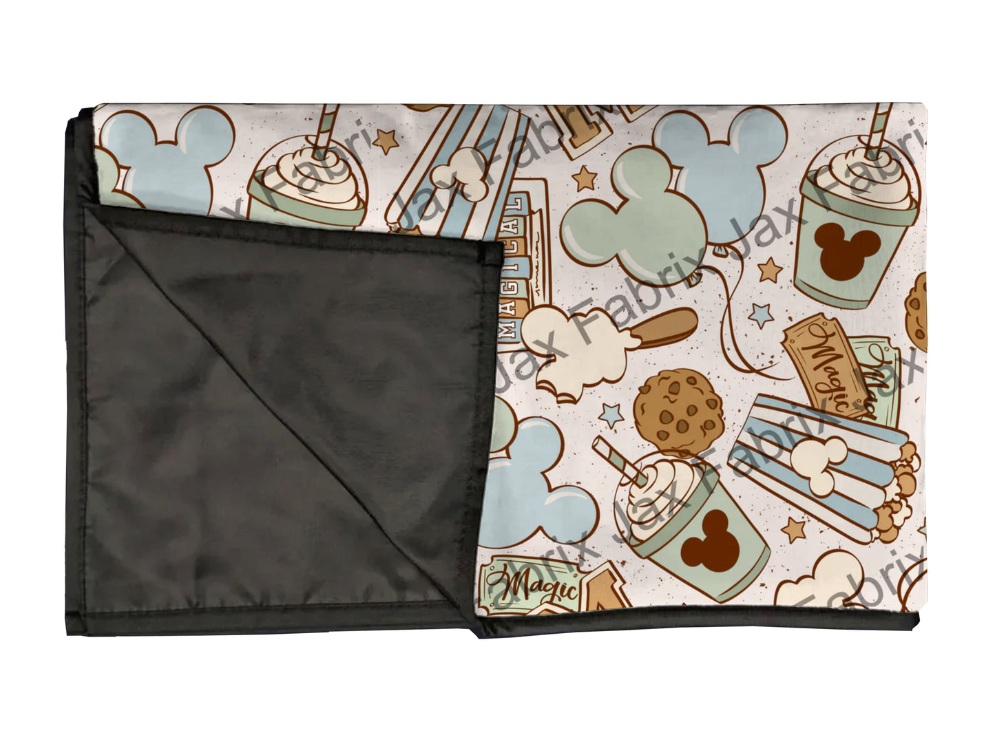 Park snack playmat, swaddle, and blanket