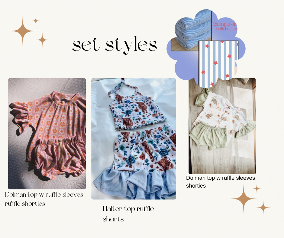 Star spangled stripes set ( style options in the listing )